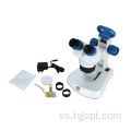 Microscopio estéreo binocular WF10x/20 mm con cabeza giratoria